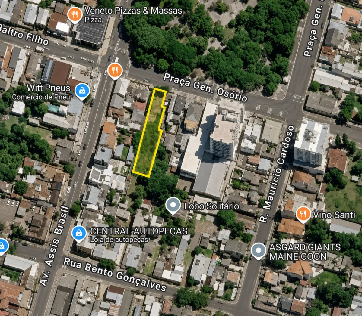 LOTE 001 - TERRENO, situado nesta cidade no Bairro Cidade Alta