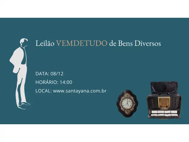 Leilão VEMDETUDO de Bens Diversos