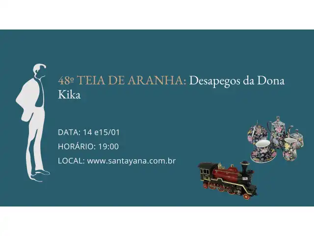 48º TEIA DE ARANHA: Desapegos da Dona Kika