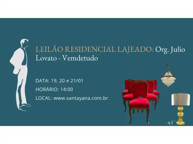 LEILÃO RESIDENCIAL LAJEADO: Org. Julio Lovato - Vemdetudo