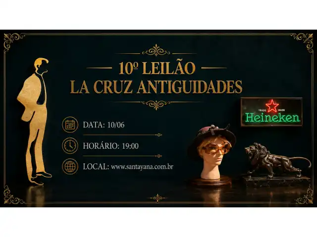 10º Leilão La Cruz Antiguidades