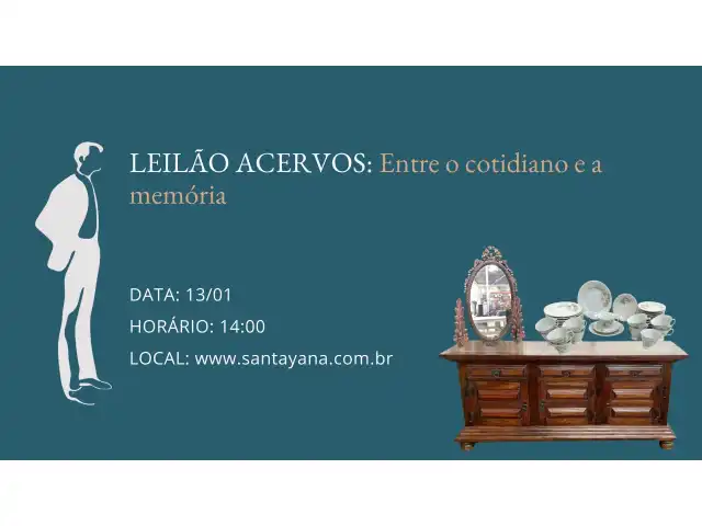 LEILÃO ACERVOS: Entre o cotidiano e a memória