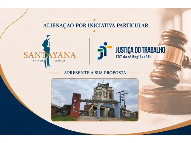 Unidade industrial localizado na zona rural do Município de São Gabriel/RS, com área total de 19.365,52 m²