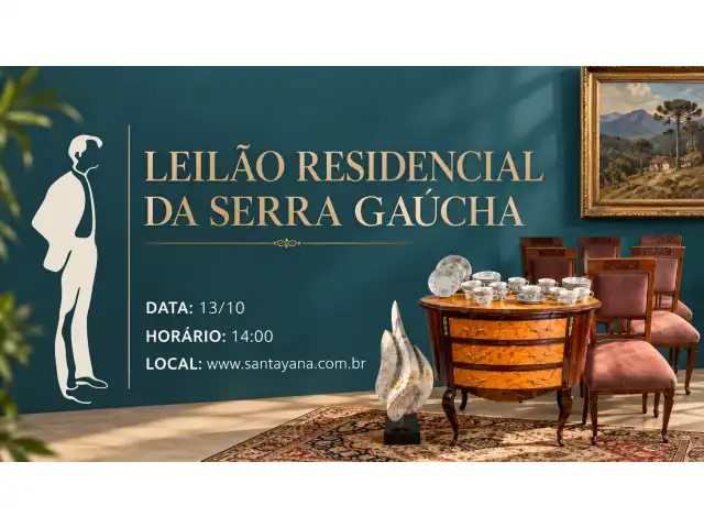 LEILÃO RESIDENCIAL CASTRO ALVES: Entre cristais, arte e memórias
