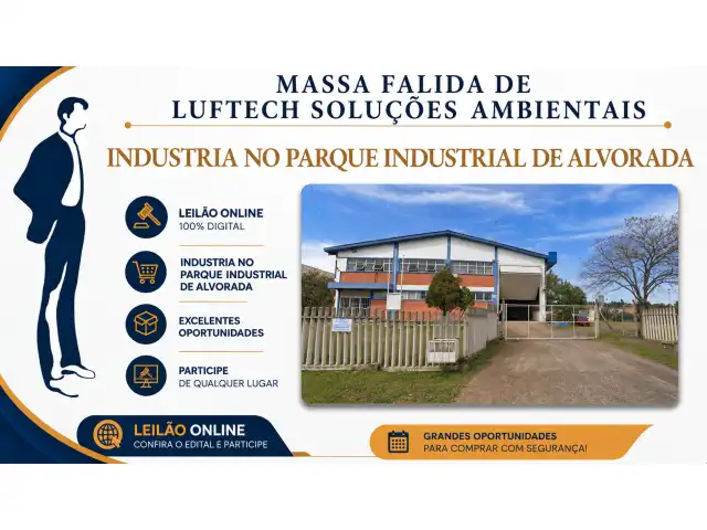 Grande leilão da massa falida de luftech solucoes ambientais