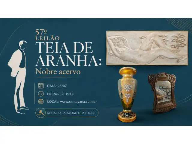 57º LEILÃO TEIA DE ARANHA: Nobre acervo