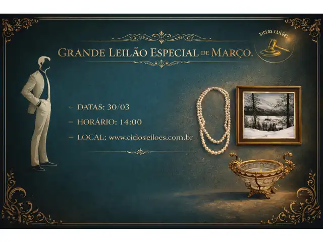 GRANDE LEILÃO ESPECIAL DE MARÇO.