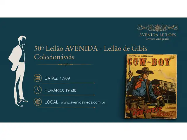 50º Leilão AVENIDA - Leilão de Gibis Colecionáveis