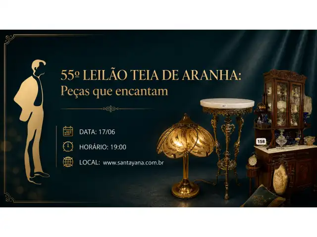 55º LEILÃO TEIA DE ARANHA: Peças que encantam