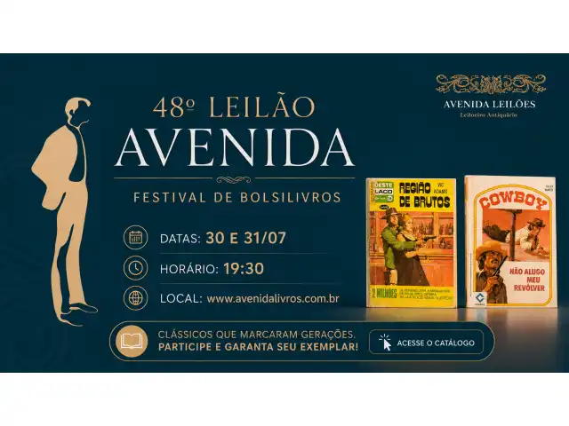 48º Leilão AVENIDA - Festival de Bolsilivros