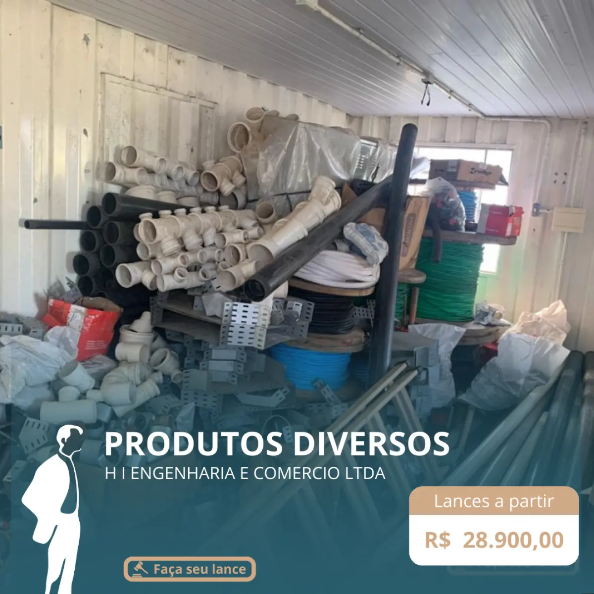 LOTE 001 - ITENS DIVERSOS | MASSA FALIDA DE H.I ENGENHARIA