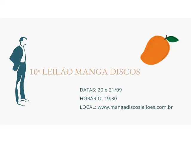 10º LEILÃO MANGA DISCOS