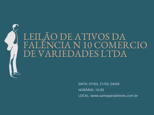 FALÊNCIA DE  N 10 COMERCIO DE VARIEDADES LTDA