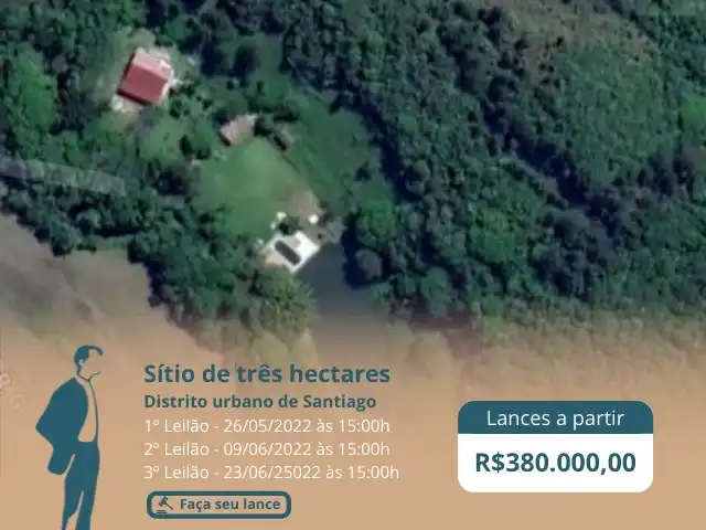 GRANDE LEILÃO DE IMÓVEIS EM SANTIAGO/RS