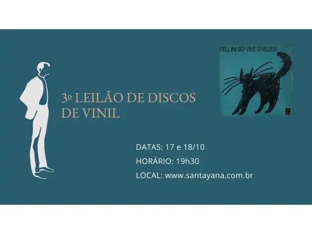 3º LEILÃO DE DISCOS DE VINIL