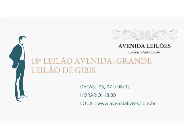 18º Leilão AVENIDA - Leilão da Gurizada - Grande leilão de gibis