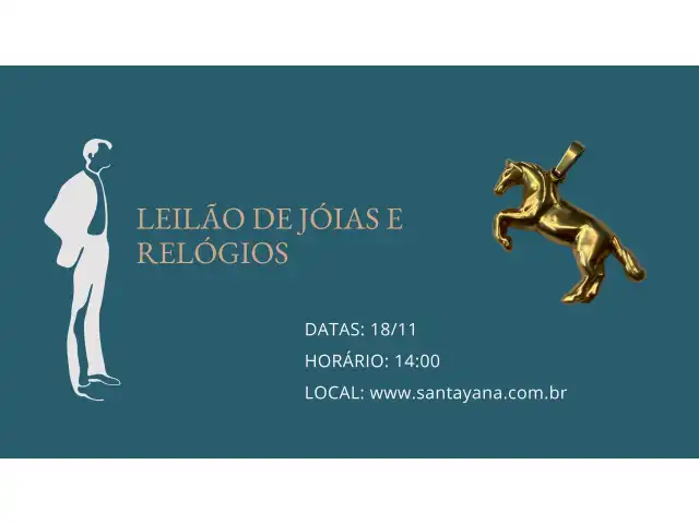 LEILÃO DE JÓIAS E RELÓGIOS