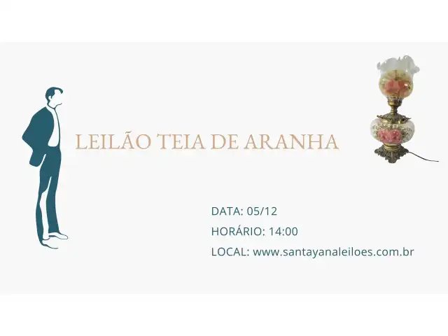 LEILÃO TEIA DE ARANHA