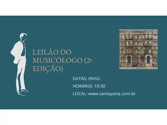 LEILÃO DO MUSICÓLOGO (2ª EDIÇÃO)