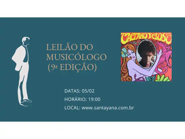 9ª EDIÇÃO DO LEILÃO DO MUSICÓLOGO - EDIÇÃO MPB & ROCK