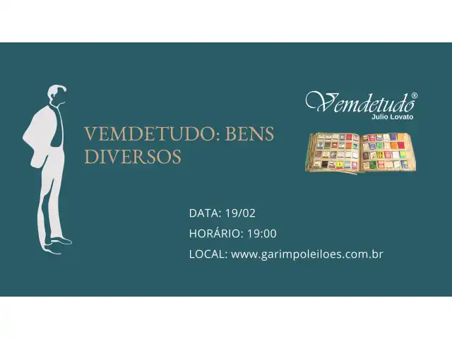 VEMDETUDO: LEILÃO DE BENS DIVERSOS
