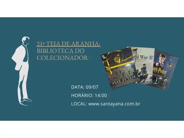 21º TEIA DE ARANHA: BIBLIOTECA DO COLECIONADOR