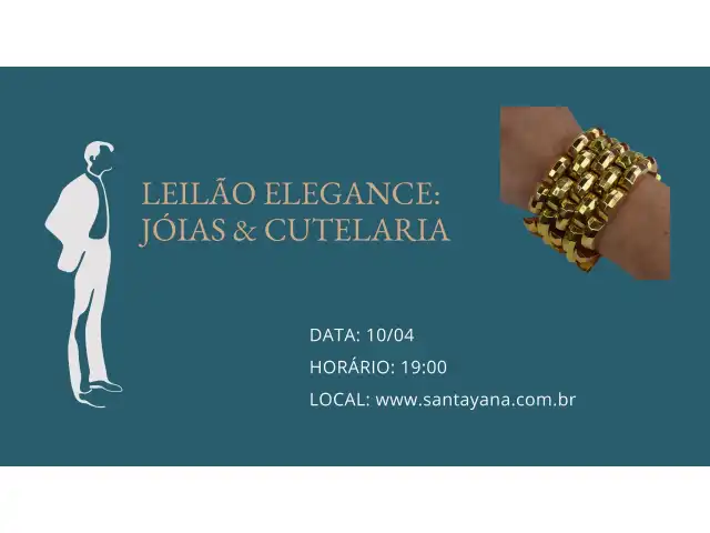 LEILÃO ELEGANCE: JÓIAS & CUTELARIA