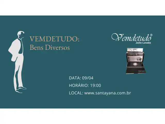 LEILÃO VEMDETUDO BENS DIVERSOS