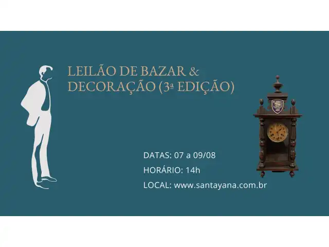 LEILÃO DE BAZAR & DECORAÇÃO (3ª EDIÇÃO)