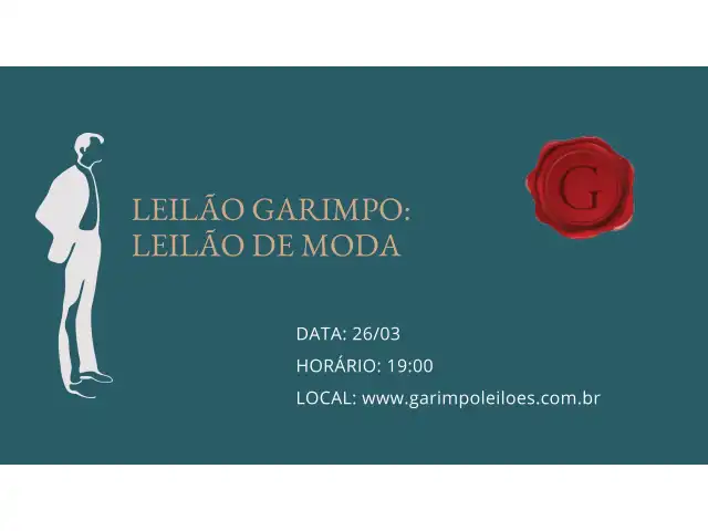 GARIMPO: LEILÃO DE MODA