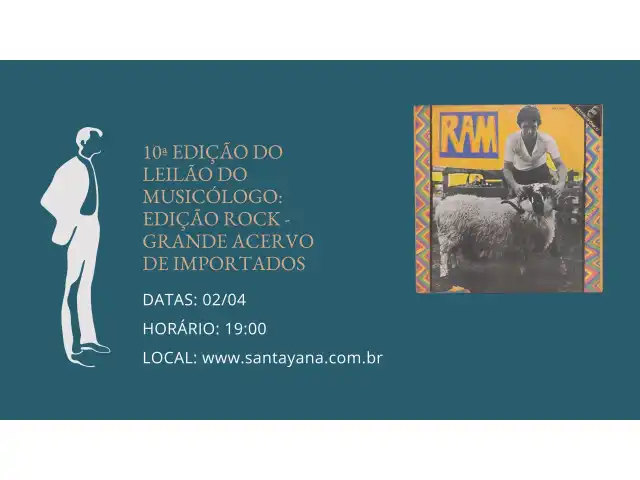 10ª EDIÇÃO DO LEILÃO DO MUSICÓLOGO: EDIÇÃO ROCK - GRANDE ACERVO DE IMPORTADOS