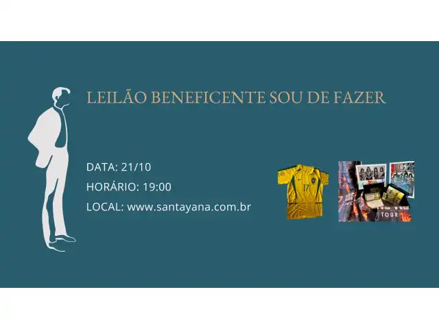 LEILÃO BENEFICENTE SOU DE FAZER