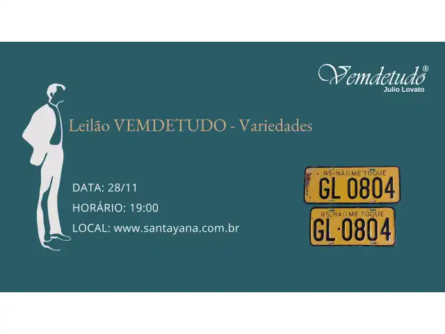 Leilão VEMDETUDO - Variedades