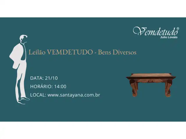 Leilão VEMDETUDO - Bens Diversos