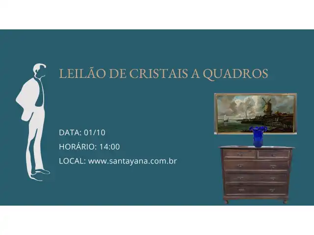 LEILÃO DE CRISTAIS A QUADROS