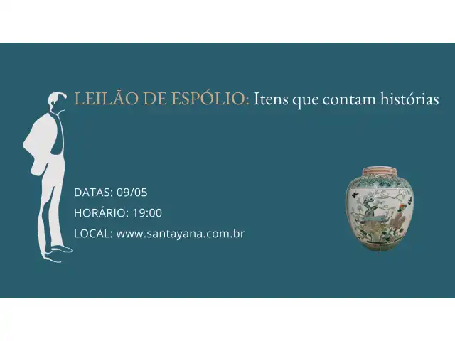 LEILÃO DE ESPÓLIO: Itens que contam histórias