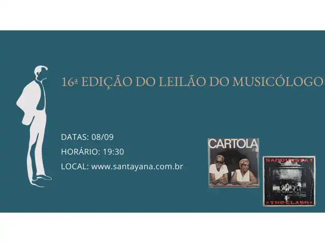 16ª EDIÇÃO DO LEILÃO DO MUSICÓLOGO