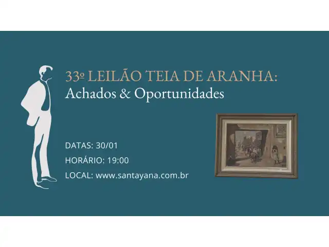 33º LEILÃO TEIA DE ARANHA: Achados & Oportunidades
