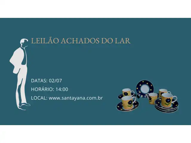 LEILÃO ACHADOS DO LAR