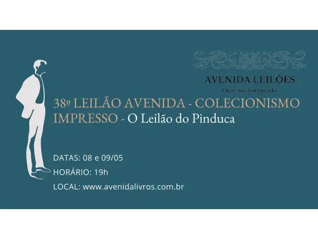 38º LEILÃO AVENIDA - COLECIONISMO IMPRESSO - O Leilão do Pinduca