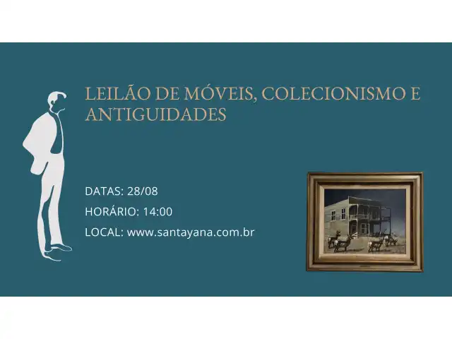 LEILÃO DE MÓVEIS, COLECIONISMO E ANTIGUIDADES