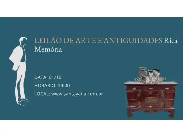 LEILÃO DE ARTE E ANTIGUIDADES Rica Memória