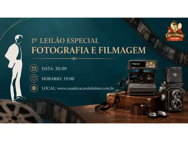 1º LEILÃO ESPECIAL FOTOGRAFIA E FILMAGEM