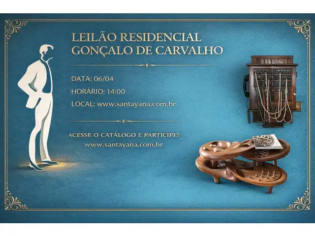LEILÃO RESIDENCIAL GONÇALO DE CARVALHO