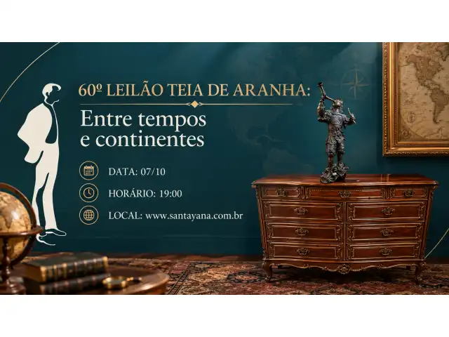 60º LEILÃO TEIA DE ARANHA: Entre tempos e continentes