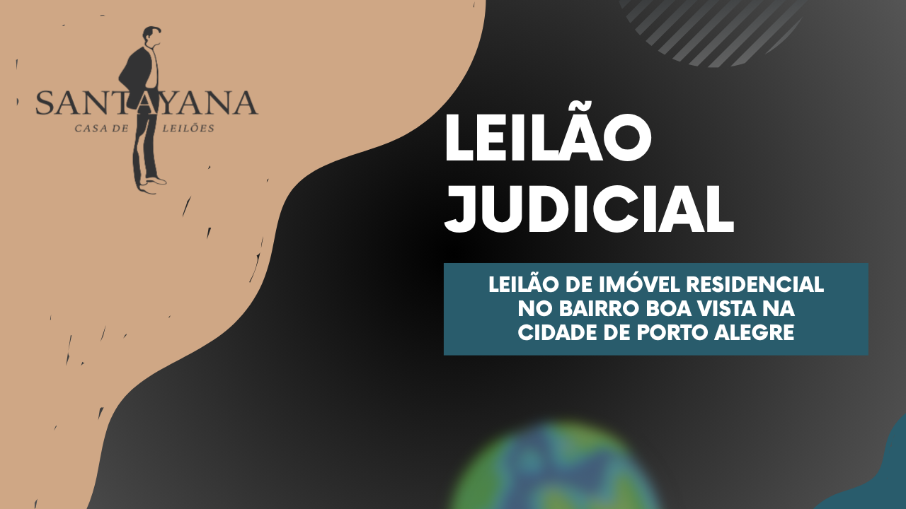 LEILÃO DE IMÓVEL RESIDENCIAL NO BAIRRO BOA VISTA NA CIDADE DE PORTO ALEGRE