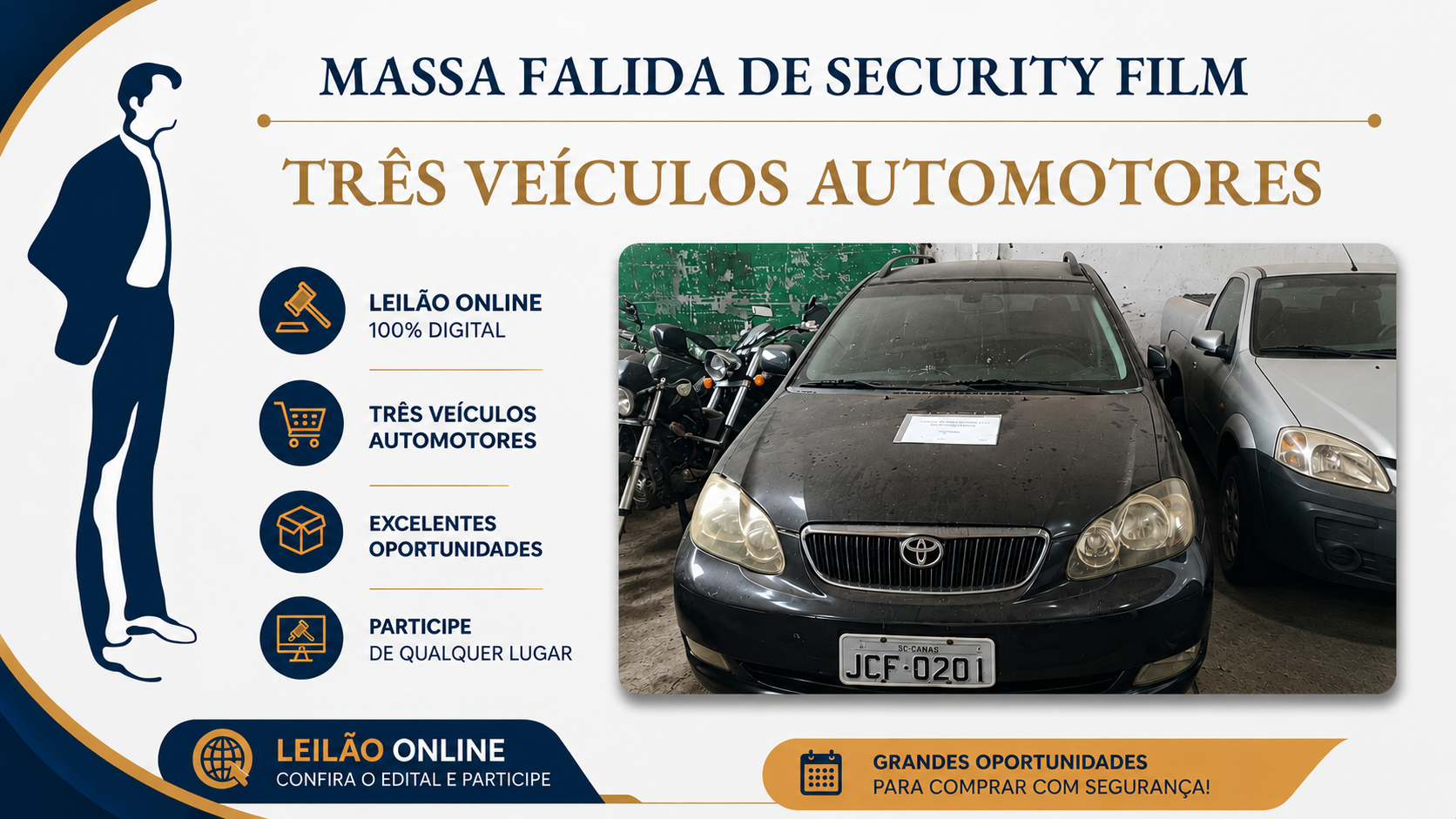 GRANDE LEILÃO DE VEÍCULOS DA MASSA FALIDA DE SECURITY FILM