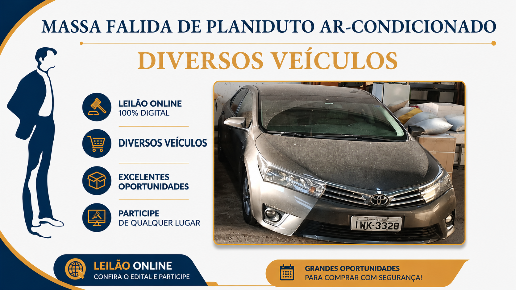 GRANDE LEILÃO DE VEÍCULOS DA MASSA FALIDA DE PLANIDUTO AR-CONDICIONADO