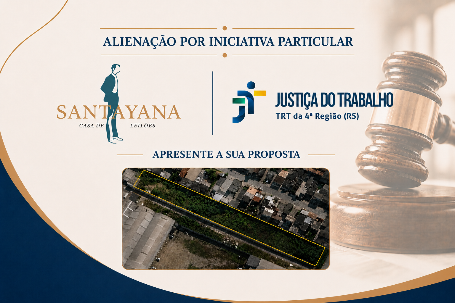 Terreno Urbano sem benfeitorias, localizado em Pelotas na Avenida Zeferino Costa, nº 731, bairro Três Vendas - JUSTIÇA DO TRABALHO